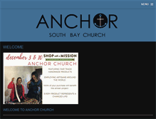 Tablet Screenshot of anchorsouthbaychurch.org